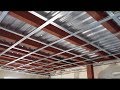 تركيب قواعد سقف مستعار وتركيب سقف من جسورة الحديد