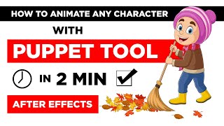 The Puppet Pin Tool | After Effects Tutorial | Animate Any Character in 2 minutes