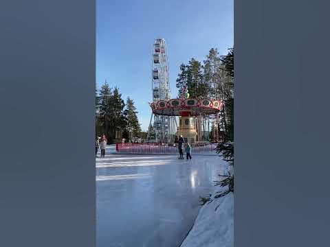 Красивейший Каток в Охта парке ⛸ Фигурное катание, зима - YouTube