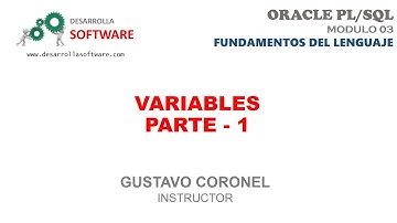 #UDEMY - #ORACLE #PLSQL - MODULO 03: VARIABLES - PARTE 1