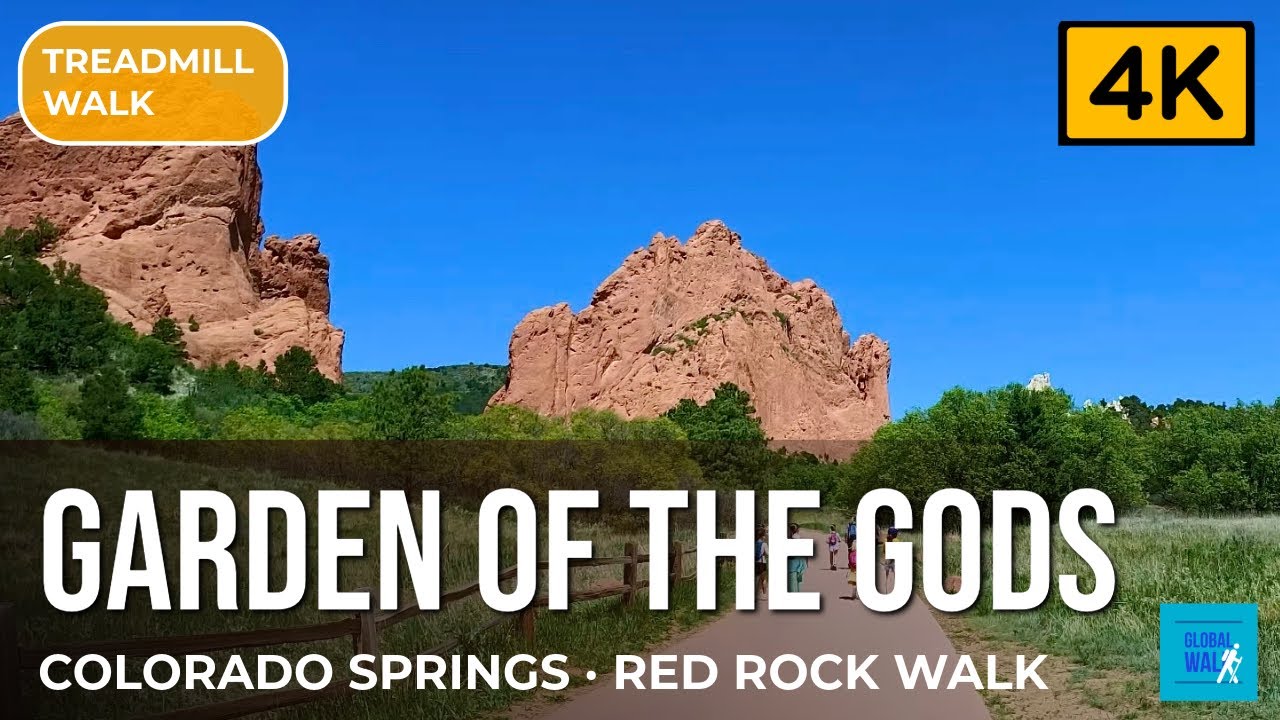 Garden of the Gods 4K Walk — Red Rock Formations, Colorado Springs