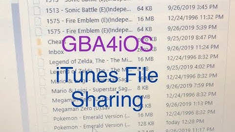 How To Transfer GBA4iOS Saves Using iTunes File Share (2019)