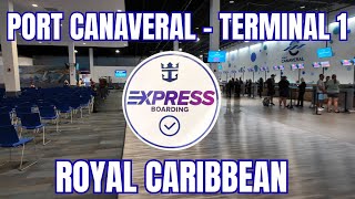 Royal Caribbean Express Boarding Check-In | Port Canaveral Terminal 1 (Fast Embarkation!)