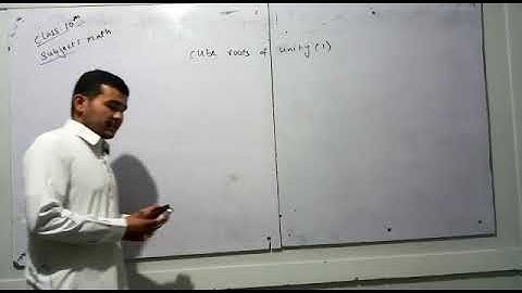 CLASS10 CUBE ROOTS OF UNITY