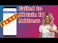 [SOLVED] Failed to Obtain IP Address Error (100% Working)