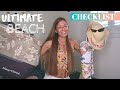 Packing For The BEACH ULTIMATE CHECKLIST