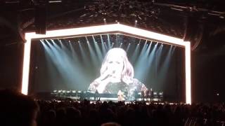 Hilarious moment Adele forgets her words and swears LIVE 2016