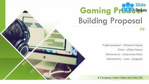 Gaming Product Building Proposal PowerPoint Presentation Slides