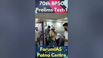 70th BPSC Prelims Test Series 2024 🔥 | ForumIAS Patna Centre #shorts #70thbpsc #viralshort #bpsc