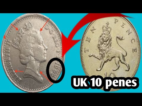 1992 UK Small 10 Pence Coin Value|| How Much Money