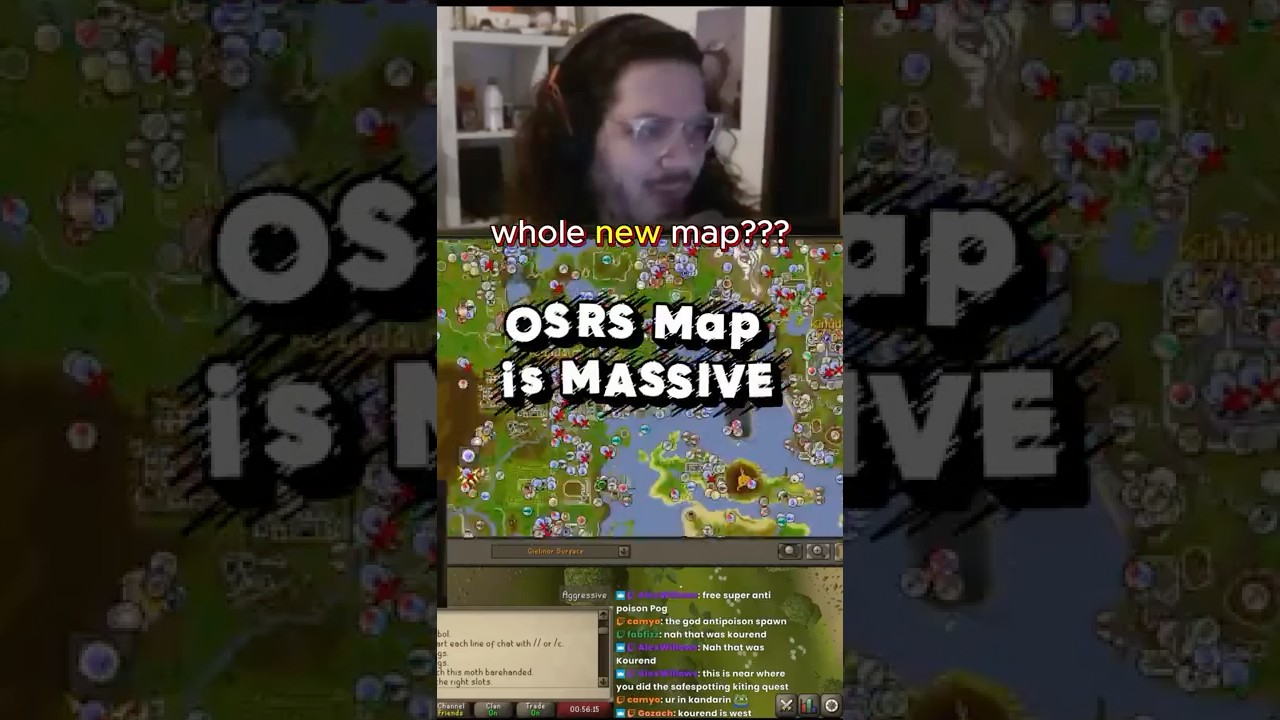WoW Player finds out how big OSRS Map is 