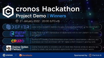 Cronos Hackathon Project Demo | Winners III #DeFier #Digital Verse #Cruzo #Dojima Option Factory