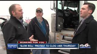 'Slow roll' protest to clog I-465 Thursday