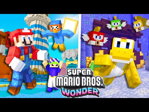 『スーパーマリオブラザーズ・ワンダー』＆『Minecraft マインクラフト』 ELEPHANT MARIO in Minecraft! - Super Mario Bros. Wonder