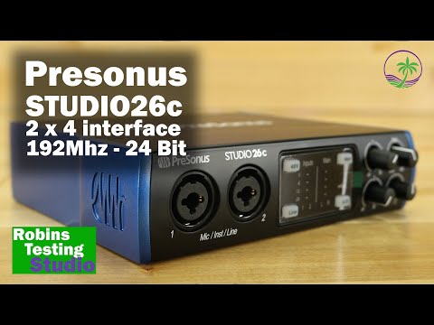 Introduction of the Presonus STUDIO 26c Audio Interface & Sound Test.