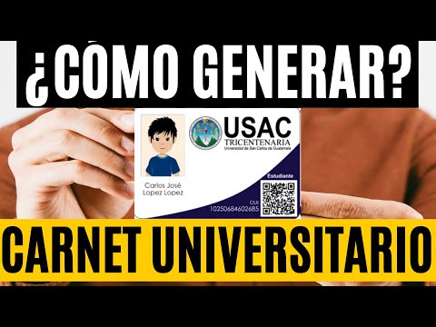 Cómo GENERAR el CARNET de la Universidad de SAN CARLOS de GUATEMALA USAC Primer Ingreso o Reingreso
