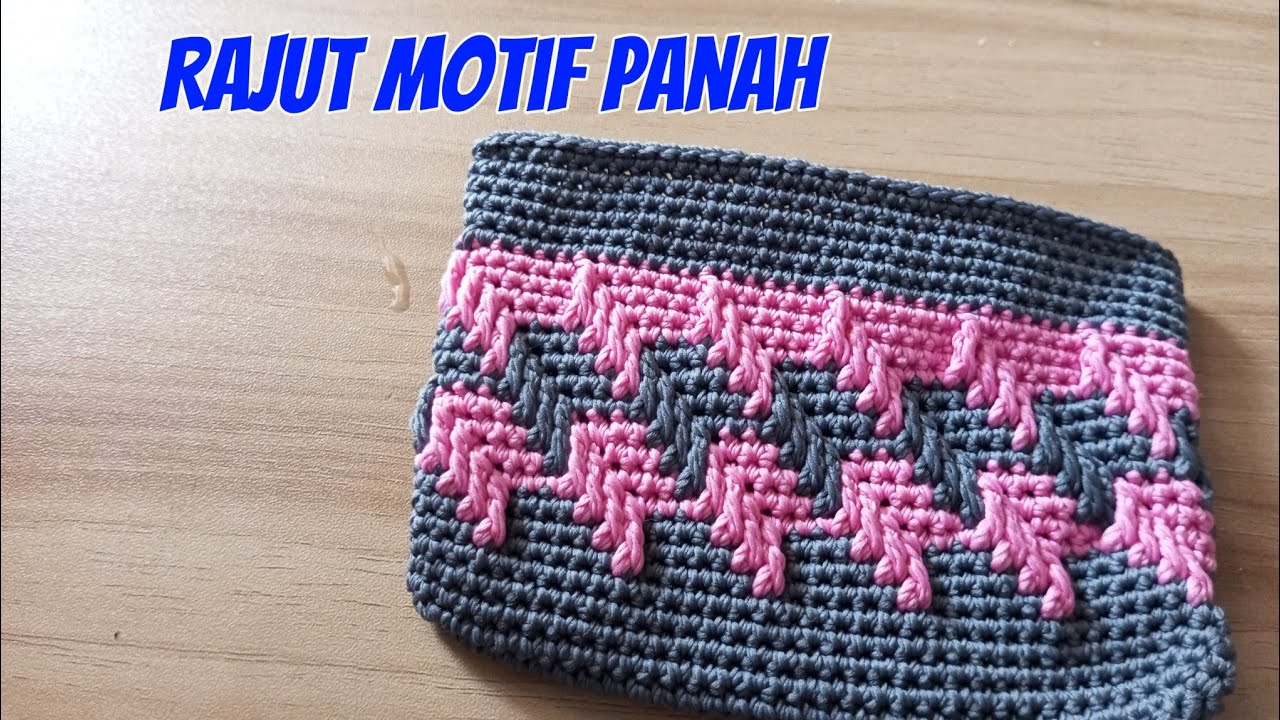 Rajut Motif Panah Part 1