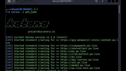 Install and Use Katana Tool in Kali Linux
