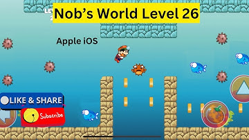 (iPhone)Nob’s World- How To Play Level 26 Apple iOS Gameplay