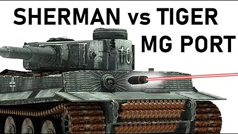 M4 SHERMAN vs TIGER HULL MG PORT | Weakspot or not? | 75mm M72 Armour Piercing Simulation
