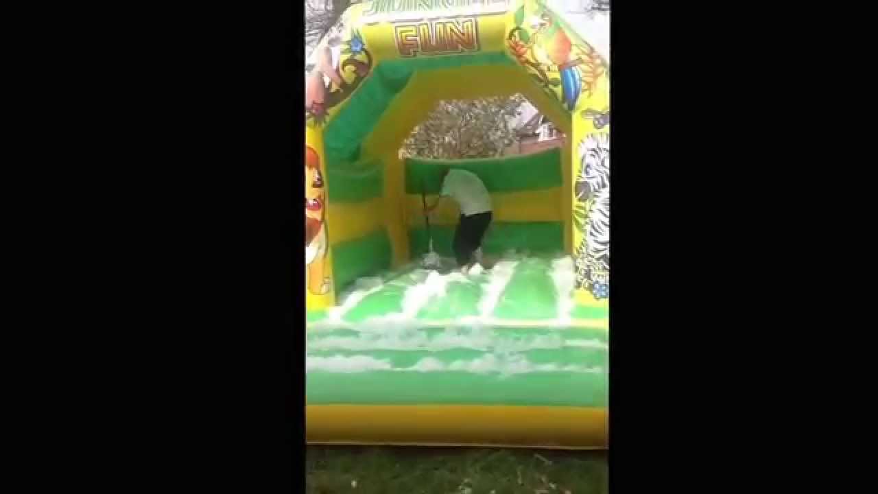 Bouncy castle cleaning