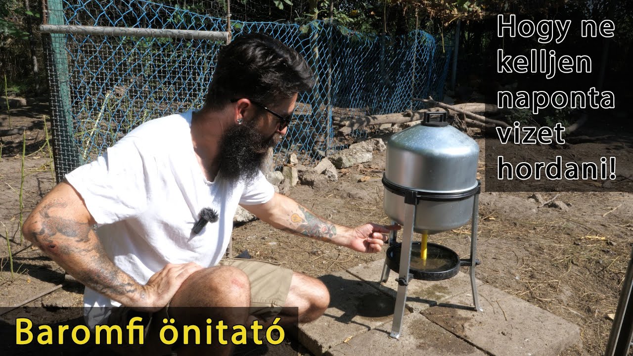 baromfi csirke tyúk kacsa itató önitató - választás, összeszerelés, tapasztalatok