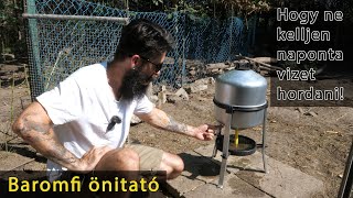 baromfi csirke tyúk kacsa itató önitató - választás, összeszerelés, tapasztalatok