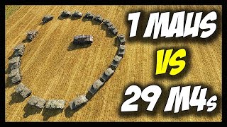 ► World of Tanks: 1 Maus vs 29 M4 Shermans - Jumping, Drowning, Killing! - Face Off #10(World of Tanks Maus vs M4 Sherman. World of Tanks Tank Face Off Series. World of Tanks 15 vs 15 Tank Battle Series. ▻Streaming: ..., 2016-05-21T10:46:32.000Z)