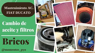 CAMBIO ACEITE Y FILTROS DE UNA AUTOCARAVANA FIAT DUCATO 2.3 MULTIJET