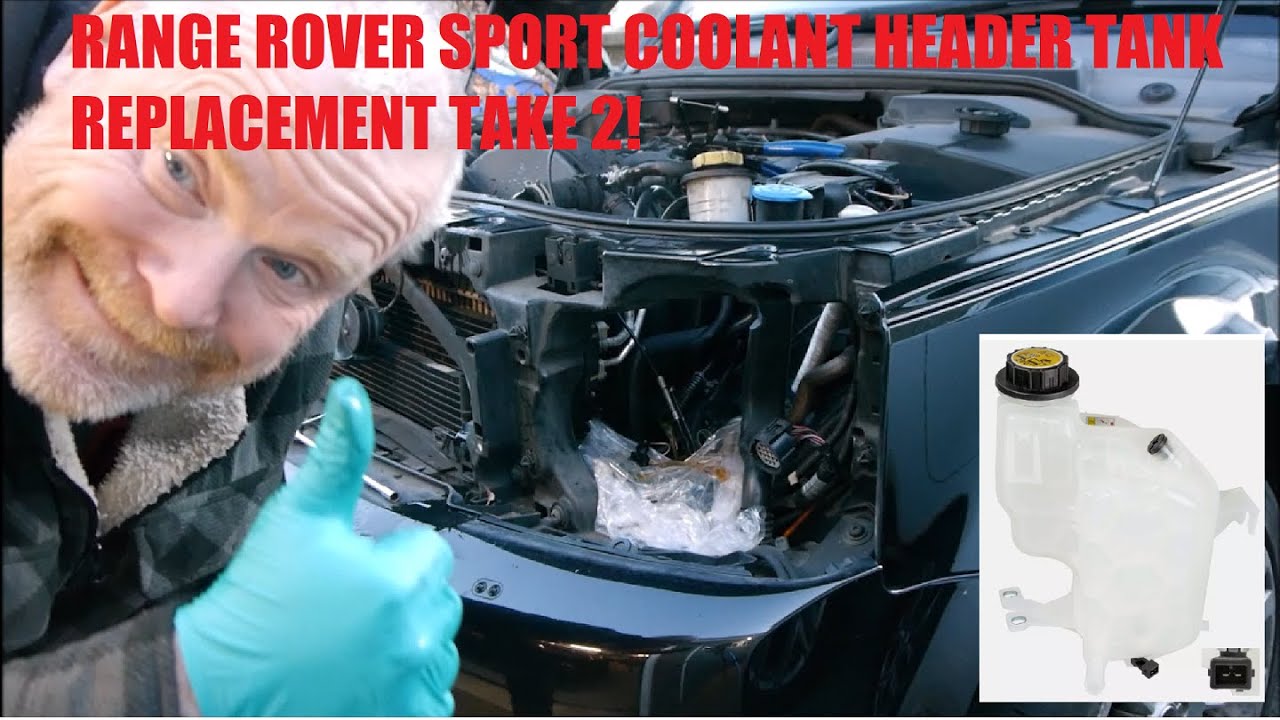 Engine Coolant For Range Rover Range Rover Sport coolant header tank replacement in 20 mins with basic ...