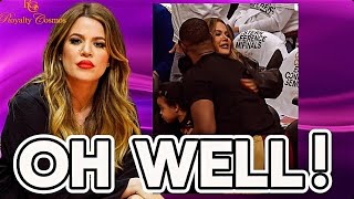 Khloe Kardashian gives Ex Tristan Thompson  a Church Hug while visiting His Game with their kids