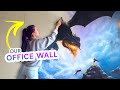 I Painted A GIANT Fantasy Mural ...On our brand new office wall!