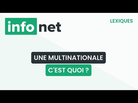 Vidéo: Qu'est-ce qu'une entreprise multinationale ?