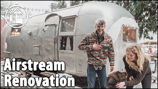 Vintage Airstream Renovation is Newlyweds’ Cozy Tiny Home