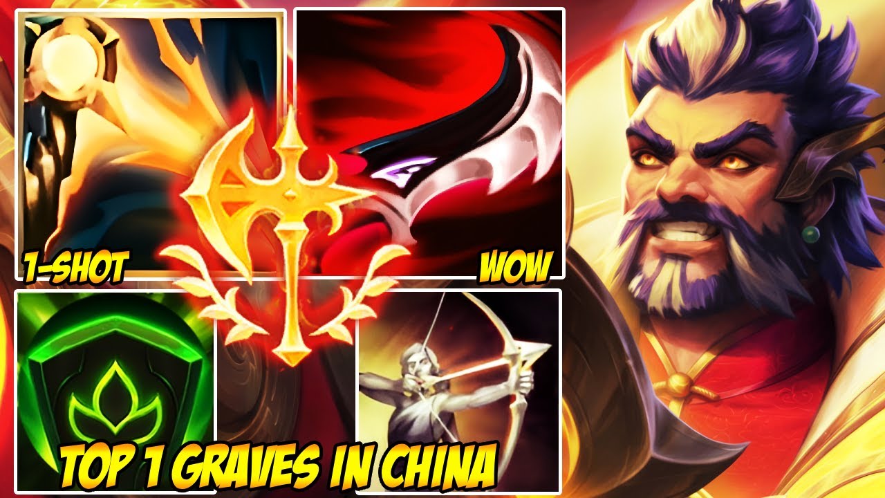 WILD RIFT CHINA TOP 1 GRAVES - THE CLEANEST GRAVES KITE-SHOTS I’VE EVER SEEN