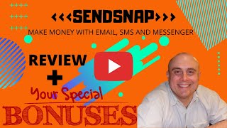 SendSnap Review! Demo &amp; Bonuses! (Make Money With Email, SMS And Messenger)