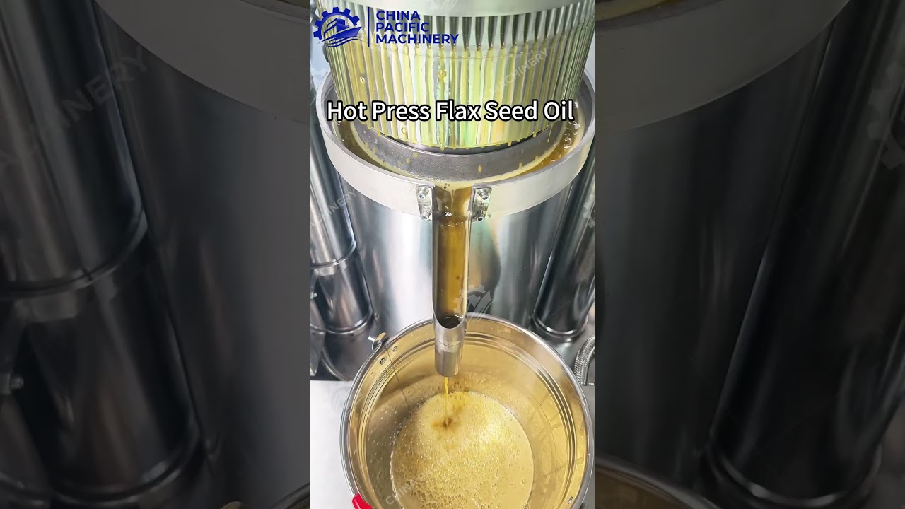 Cold and Hot Hydraulic Flaxseed Oil Press Machine|Flax Seed Oil Machine