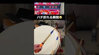 太鼓の達人　バチが折れる瞬間