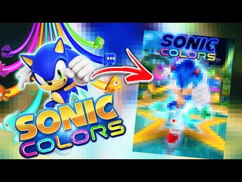 Making A Custom “Sonic Colors Movie” poster!