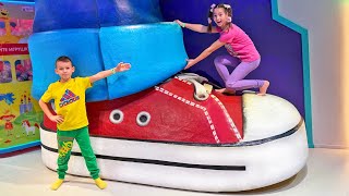 sofia and max became babies have fun adventures in playground