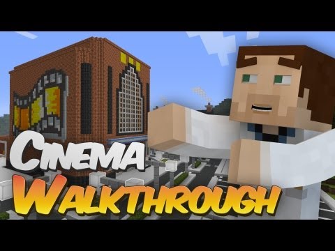 I Built A Fully Working Cinema (WITH MOVIE!) Inside Of Minecraft