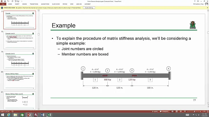 ENGR 570 Lecture 03: Bar Analysis Using Microsoft Excel (2016.01.19)