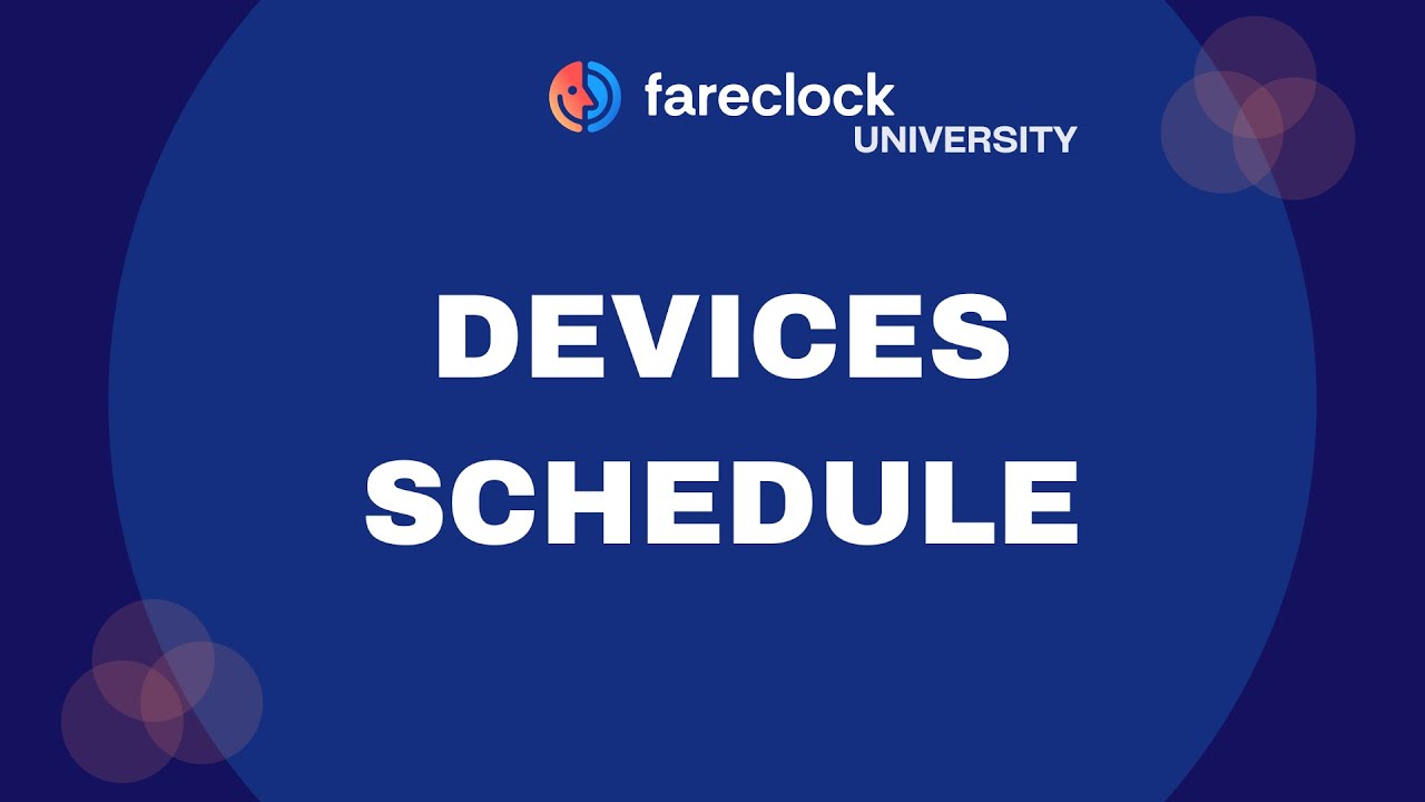 Manage Schedule by Devices - YouTube