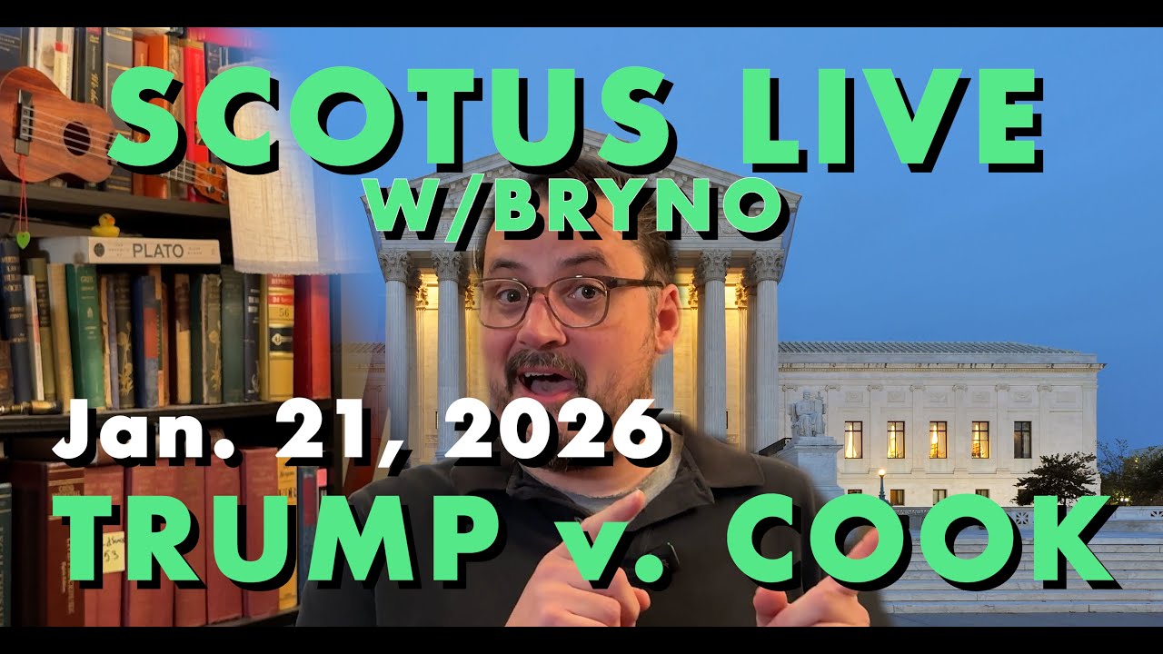 SCOTUS Live Jan 21 Trump v. Cook | Federal Reserve Board Firing