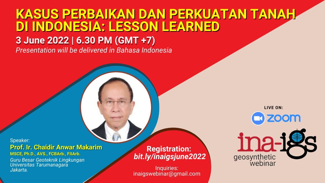2022 INA IGS Geosynthetic Webinar - Kasus Perbaikan dan Perkuatan Tanah ...