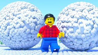 LEGO Snowball Fail - LEGO Stop Motion Animation