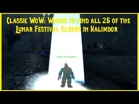 Classic WoW:  Where to find all 26 of the Lunar Festival Elders in Kalimdor