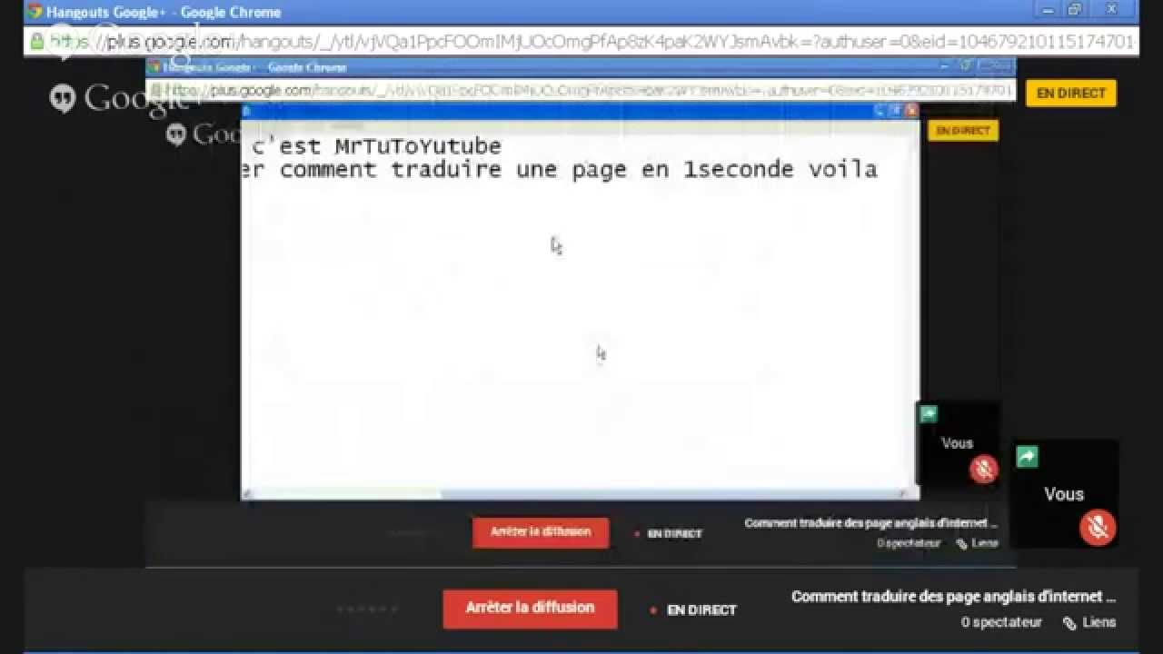 Comment traduire des page anglais des autre site de toute