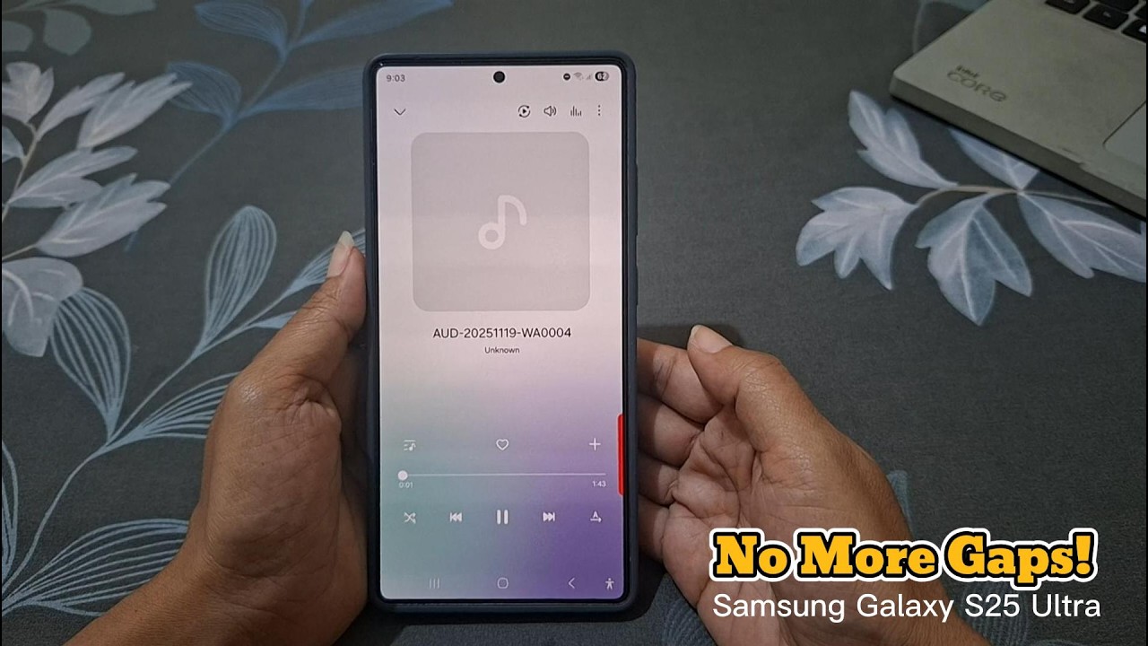 Как пропускать паузы между песнями в Samsung Music на Galaxy S25 Ultra