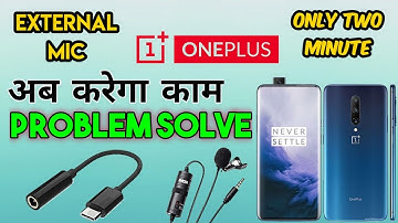 [SOLVED] How to connect external microphone in OnePlus | problem solved 😍 | Shivam jadaun